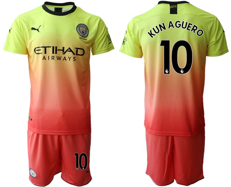 Men 2019-2020 club Manchester City away #10 yellow Soccer Jerseys->manchester city jersey->Soccer Club Jersey